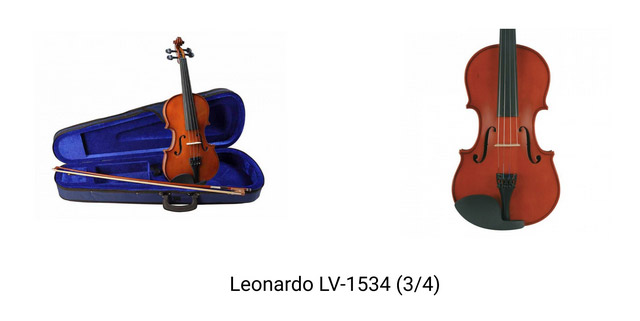   Скрипка Leonardo LV-1534 (3/4) (комплект) 